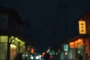 《双生胶片》暗房里晾着的两卷底片与红灯