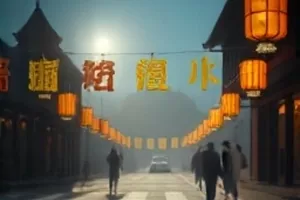 《山雾里的邮局》半山腰绿色邮筒与石阶